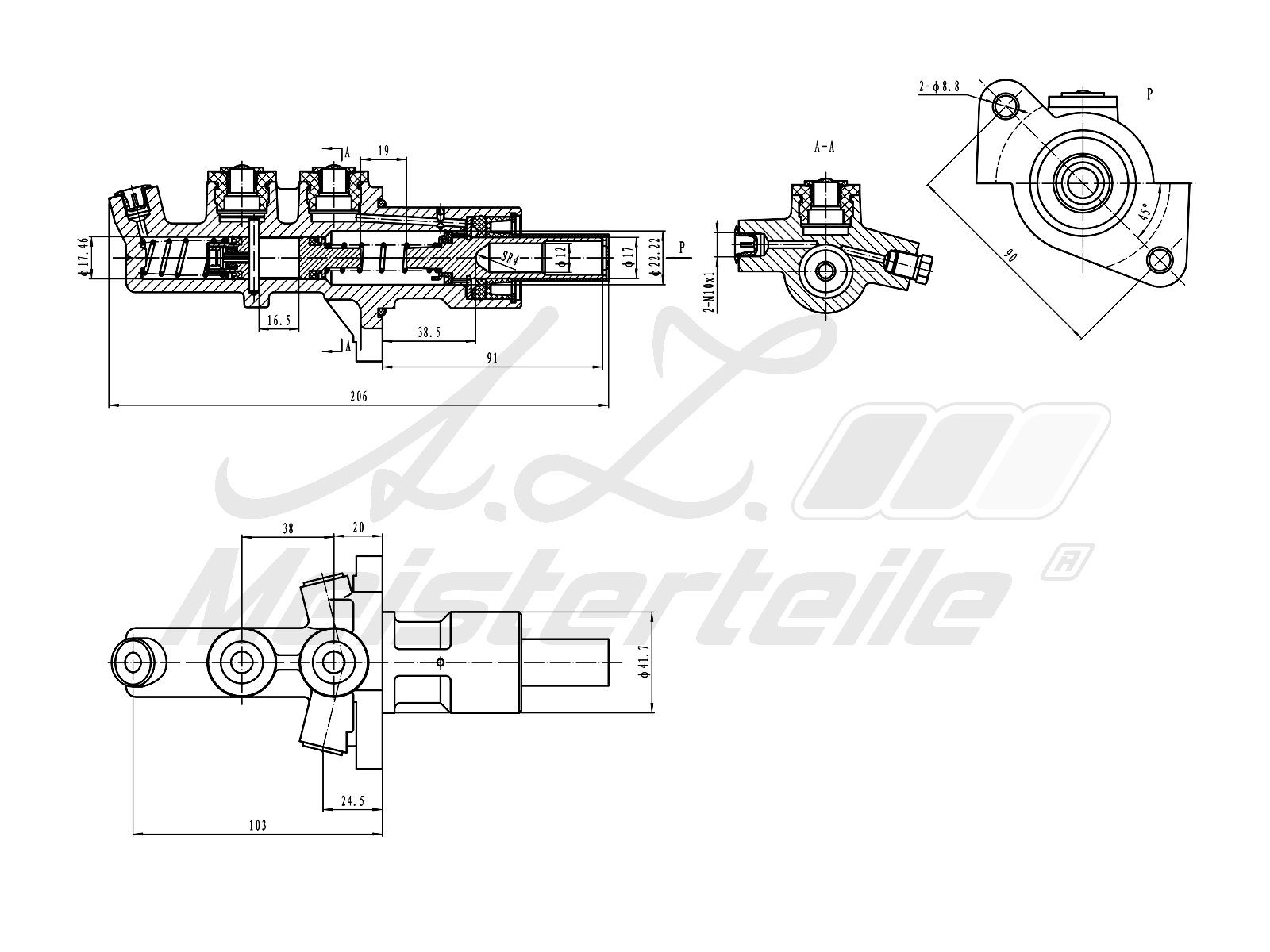 A.Z. Meisterteile AZMT-44-110-1050