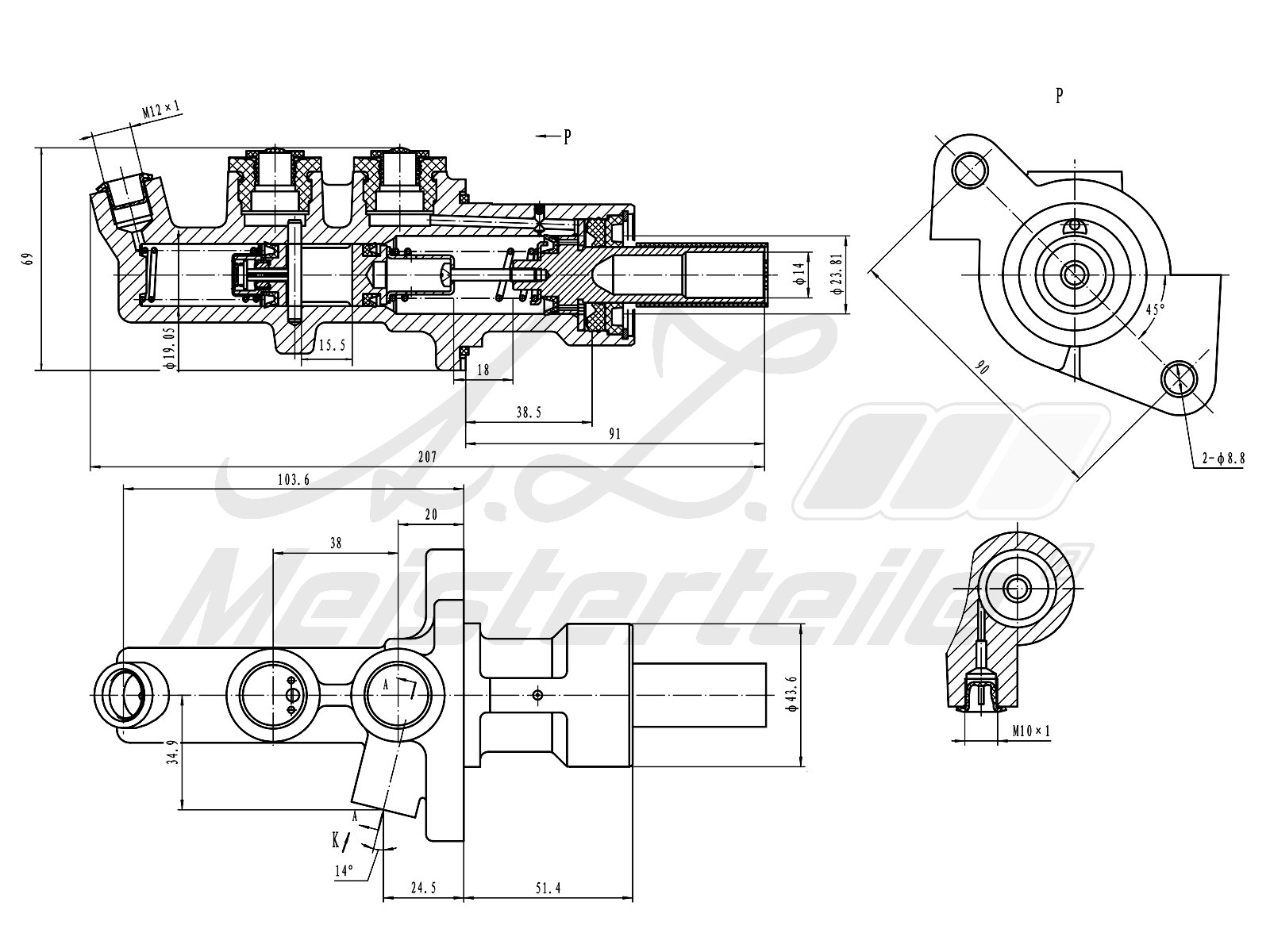 A.Z. Meisterteile AZMT-44-110-1088