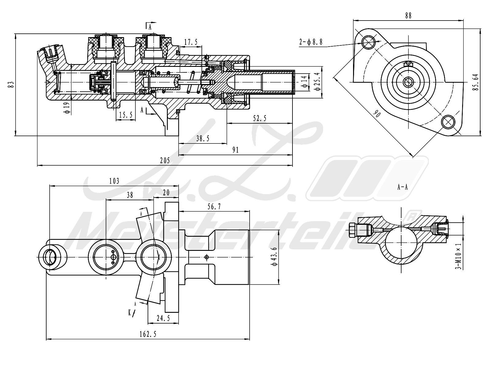 A.Z. Meisterteile AZMT-44-110-1107