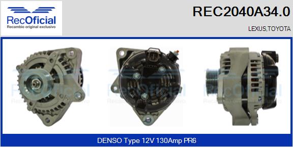 RECOFICIAL REC2040A34.0