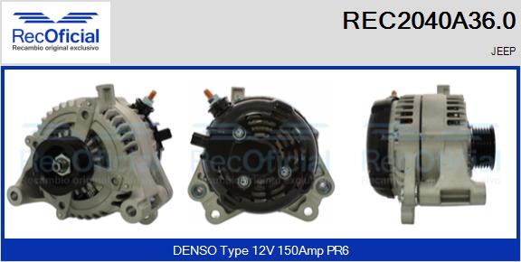 RECOFICIAL REC2040A36.0