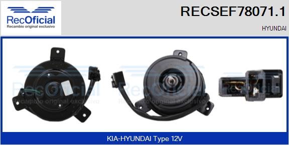 RECOFICIAL RECSEF78071.1 RECOFICIAL RECSEF78071.1