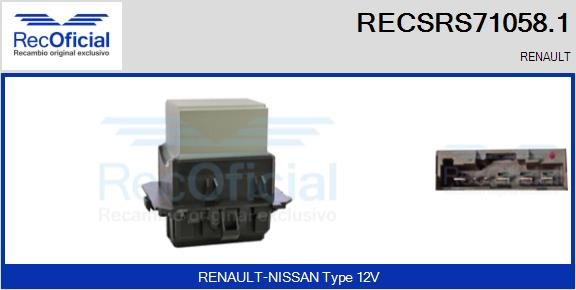 RECOFICIAL RECSRS71058.1 RECOFICIAL RECSRS71058.1