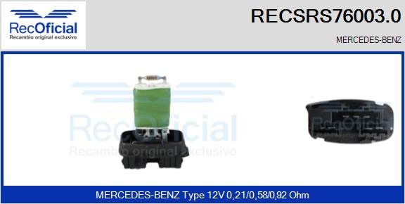 RECOFICIAL RECSRS76003.0