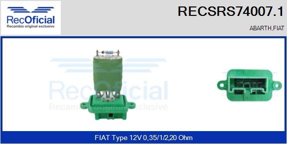 RECOFICIAL RECSRS74007.1