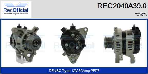 RECOFICIAL REC2040A39.0