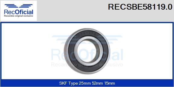 RECOFICIAL RECSBE58119.0 RECOFICIAL RECSBE58119.0