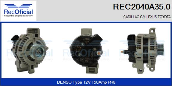 RECOFICIAL REC2040A35.0