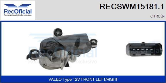 RECOFICIAL RECSWM15181.1 RECOFICIAL RECSWM15181.1