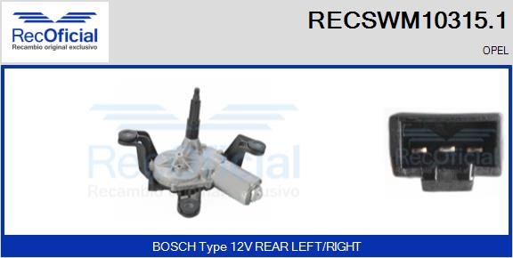 RECOFICIAL RECSWM10315.1 RECOFICIAL RECSWM10315.1