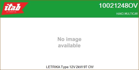 ITAB AUTOMOTIVE 10021248OV