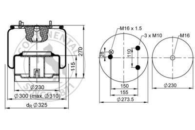 CONTITECH AIR SPRING 836 MB K4