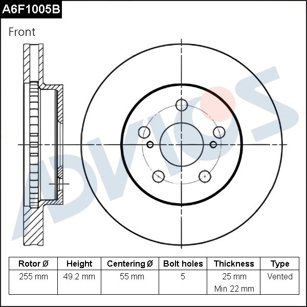 ADVICS A6F1005B ADVICS A6F1005B