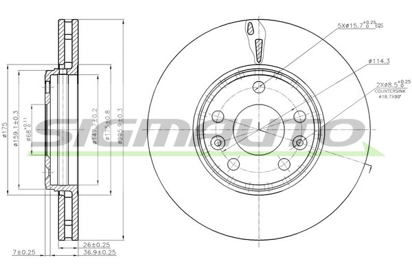 SIGMAUTO DBB726V