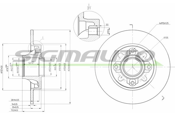 SIGMAUTO DBB696S