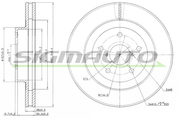 SIGMAUTO DBB857V