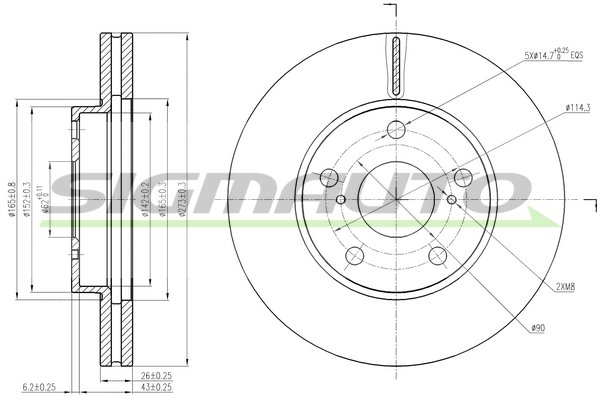 SIGMAUTO DBB668V