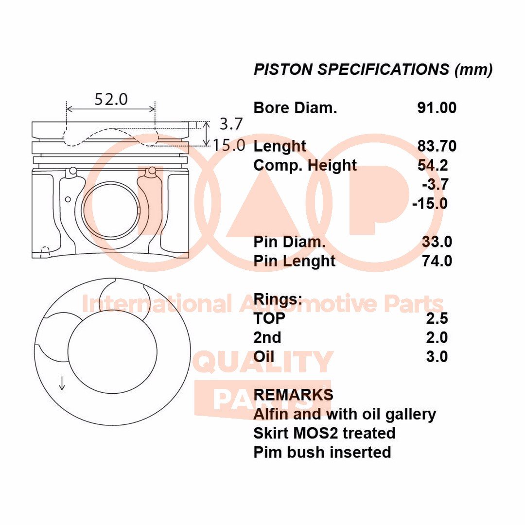 IAP QUALITY PARTS 100-21085