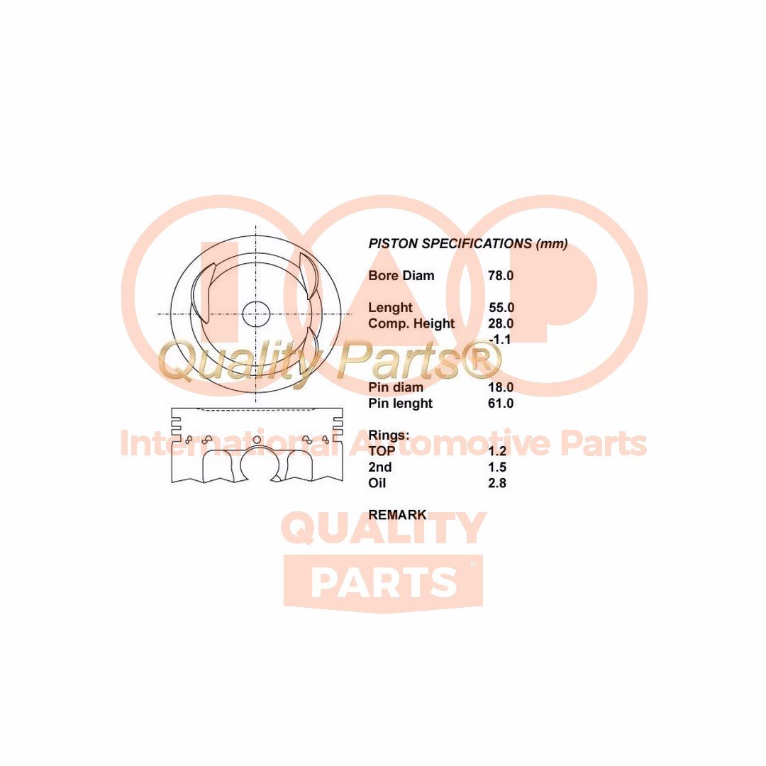 IAP QUALITY PARTS 100-15010