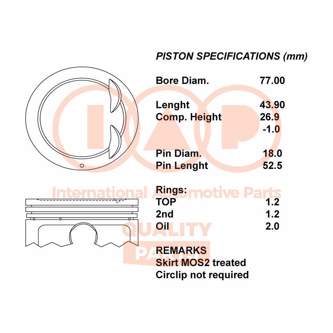 IAP QUALITY PARTS 100-21102