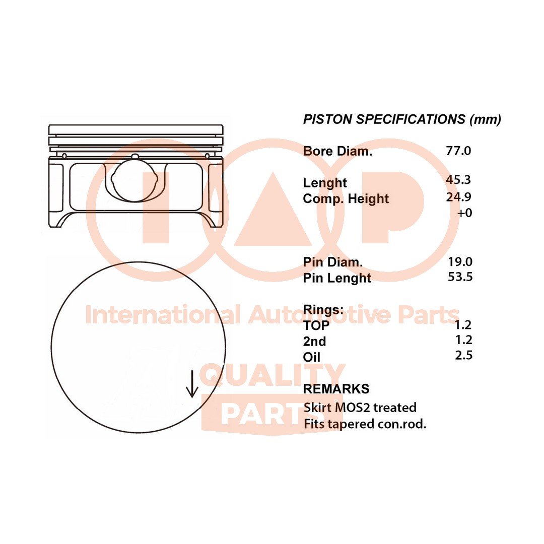 IAP QUALITY PARTS 100-51002