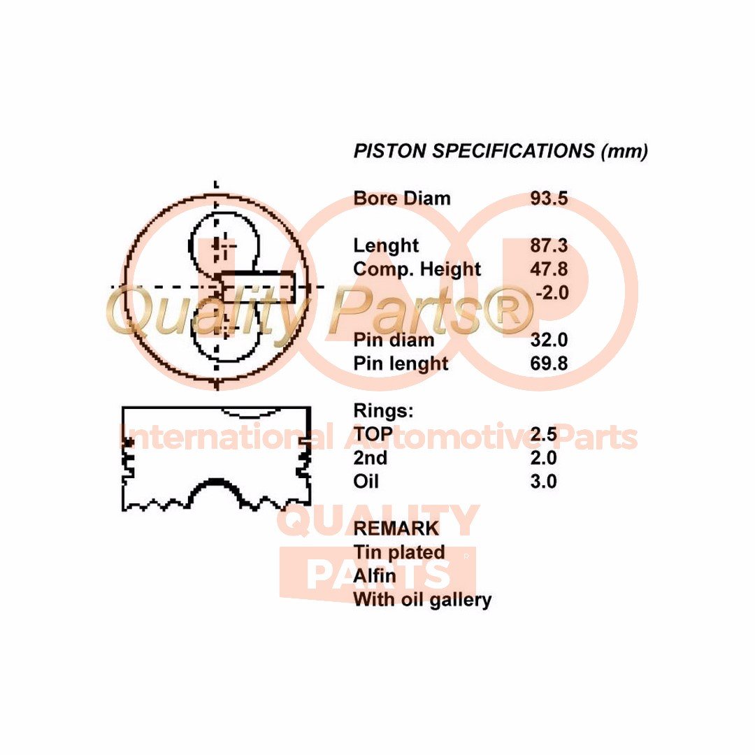 IAP QUALITY PARTS 100-11063