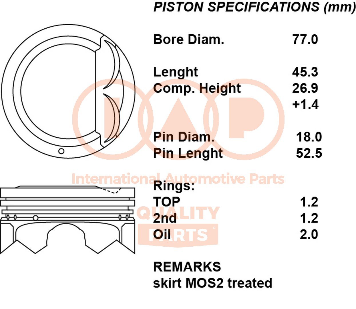 IAP QUALITY PARTS 100-21100