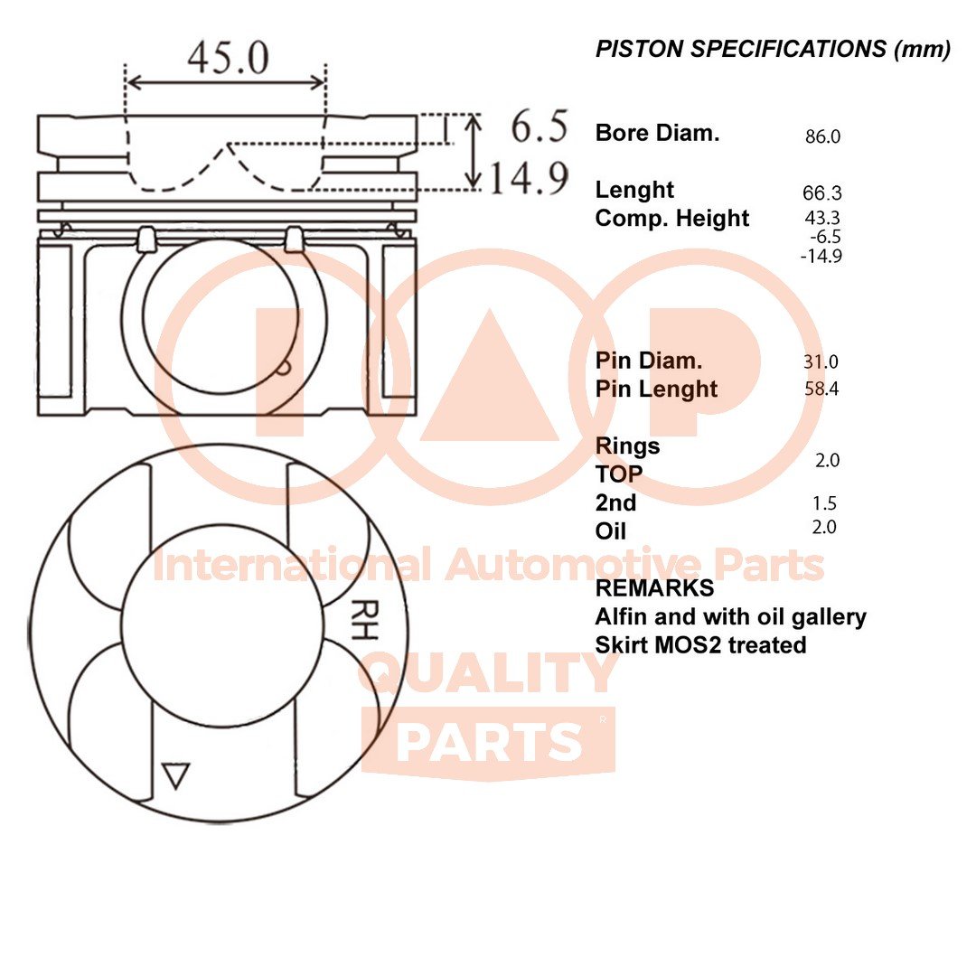 IAP QUALITY PARTS 100-15032