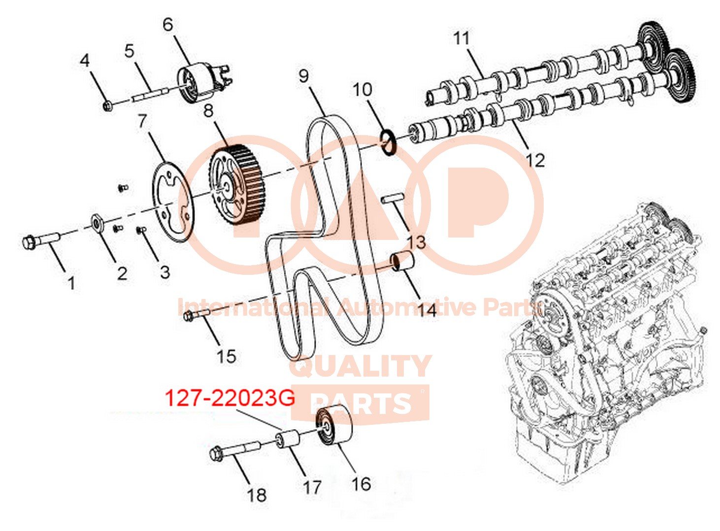 IAP QUALITY PARTS 127-22023G