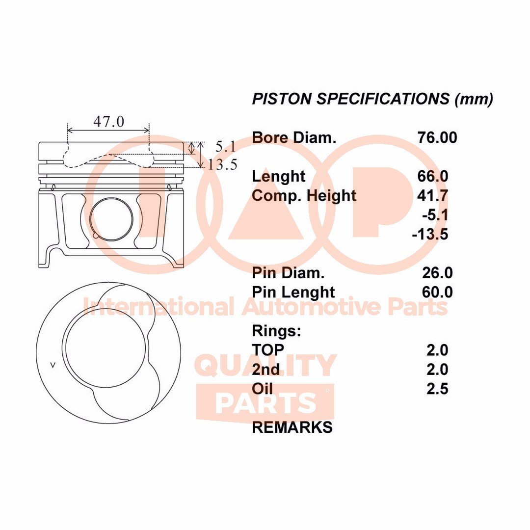 IAP QUALITY PARTS 100-29050