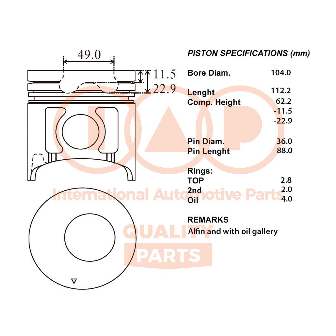 IAP QUALITY PARTS 100-12103