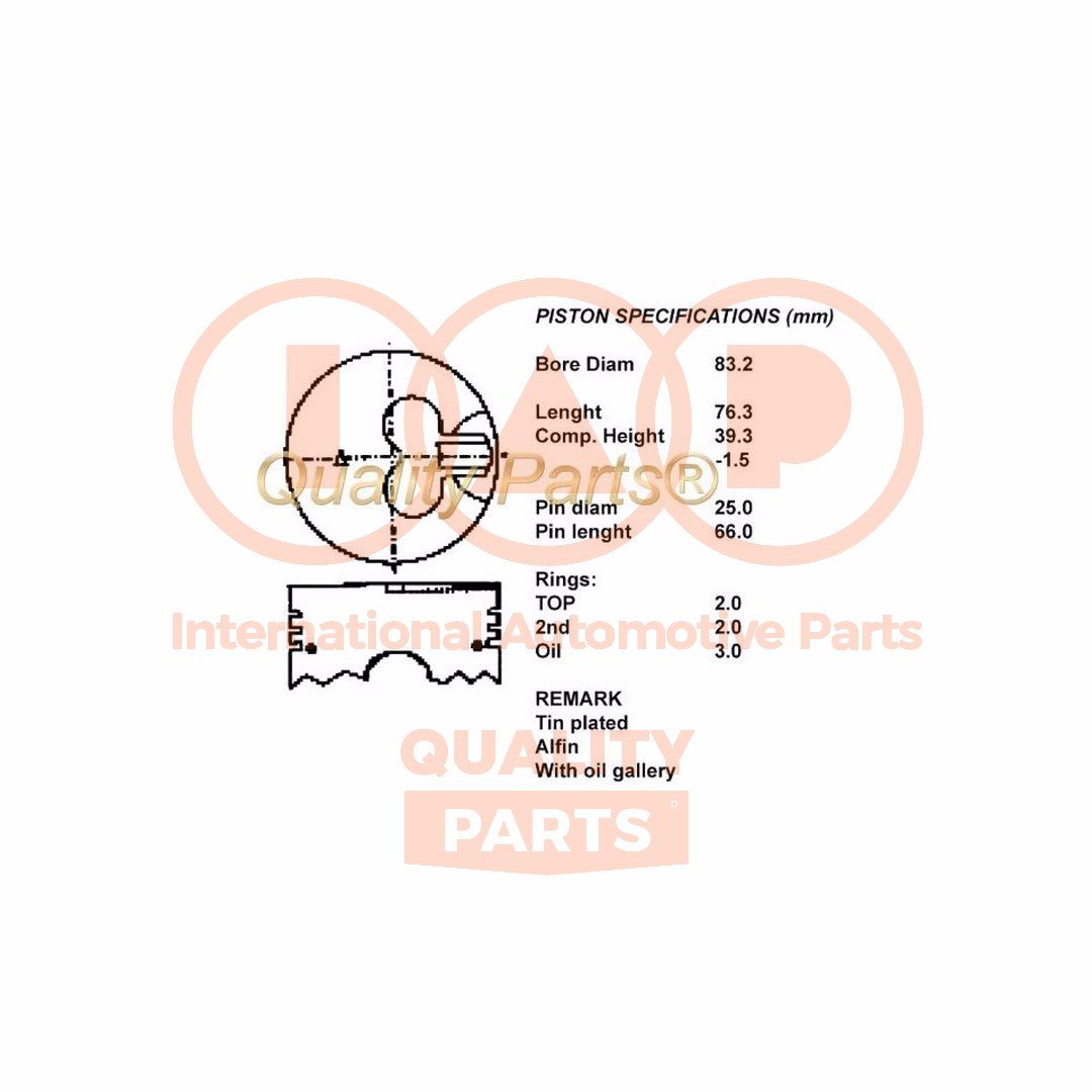 IAP QUALITY PARTS 100-12055