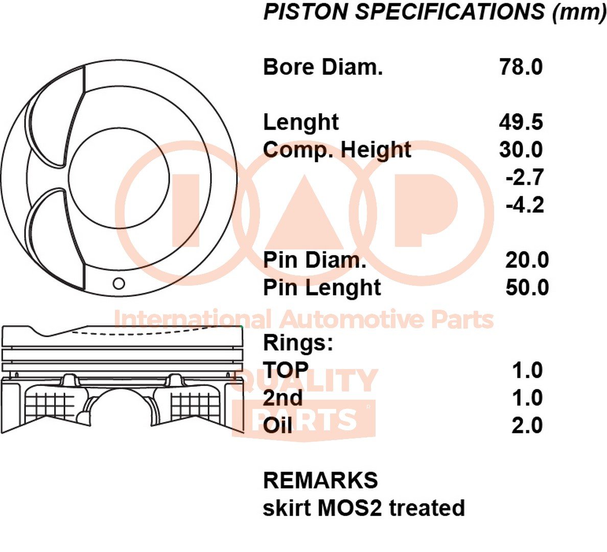 IAP QUALITY PARTS 100-16102