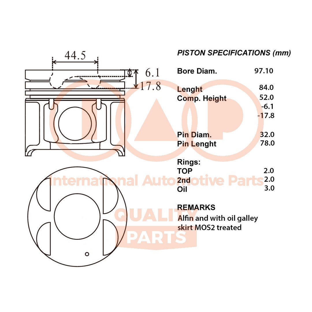 IAP QUALITY PARTS 100-21054