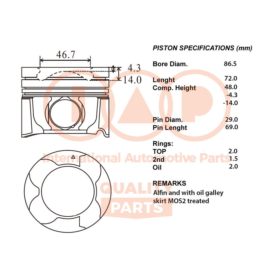 IAP QUALITY PARTS 100-17197