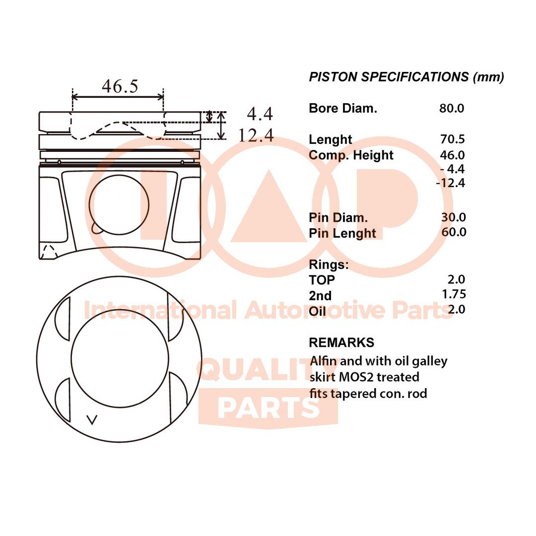 IAP QUALITY PARTS 100-13114