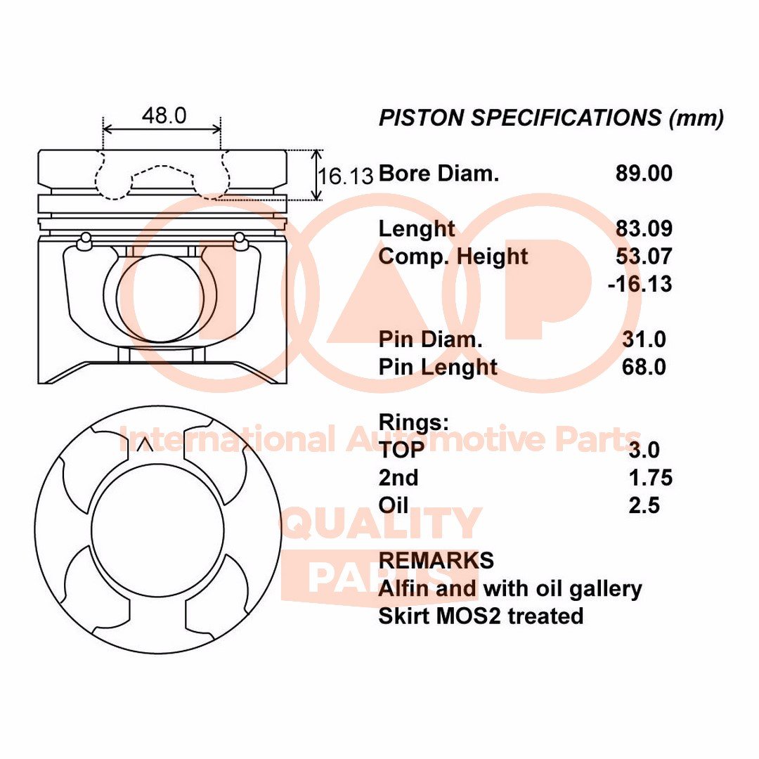 IAP QUALITY PARTS 100-13176