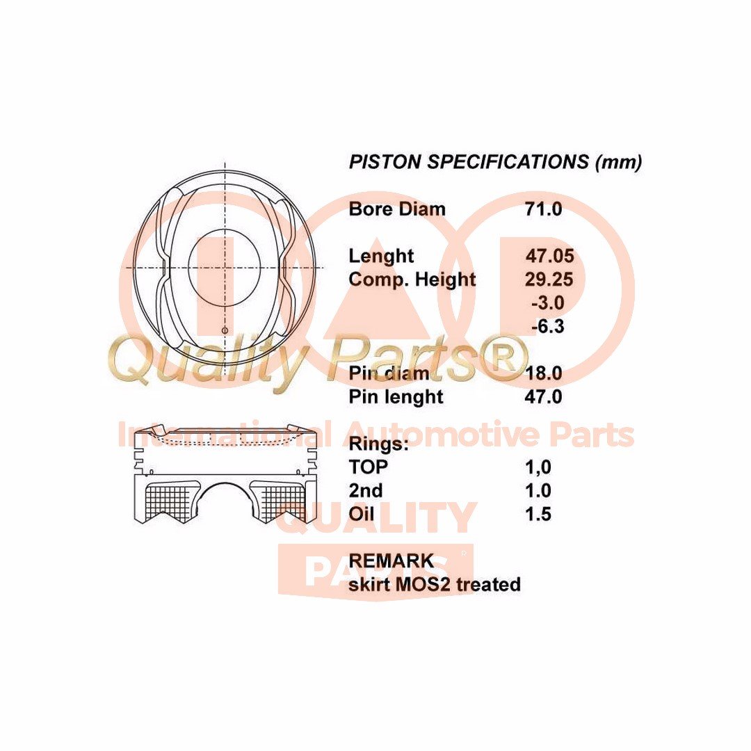 IAP QUALITY PARTS 100-17008