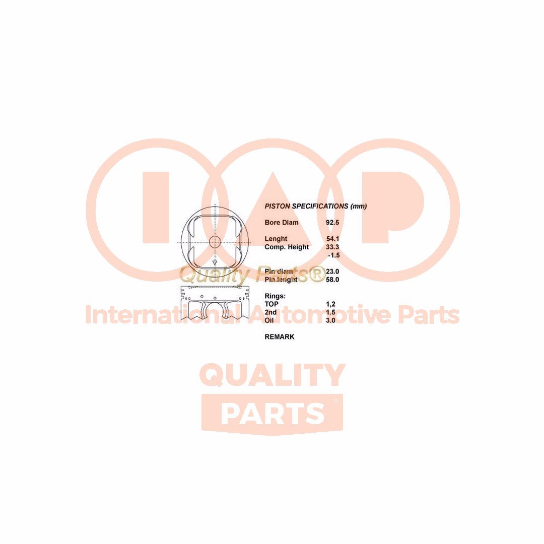 IAP QUALITY PARTS 101-15051