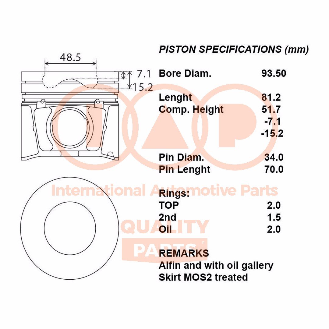 IAP QUALITY PARTS 100-11071