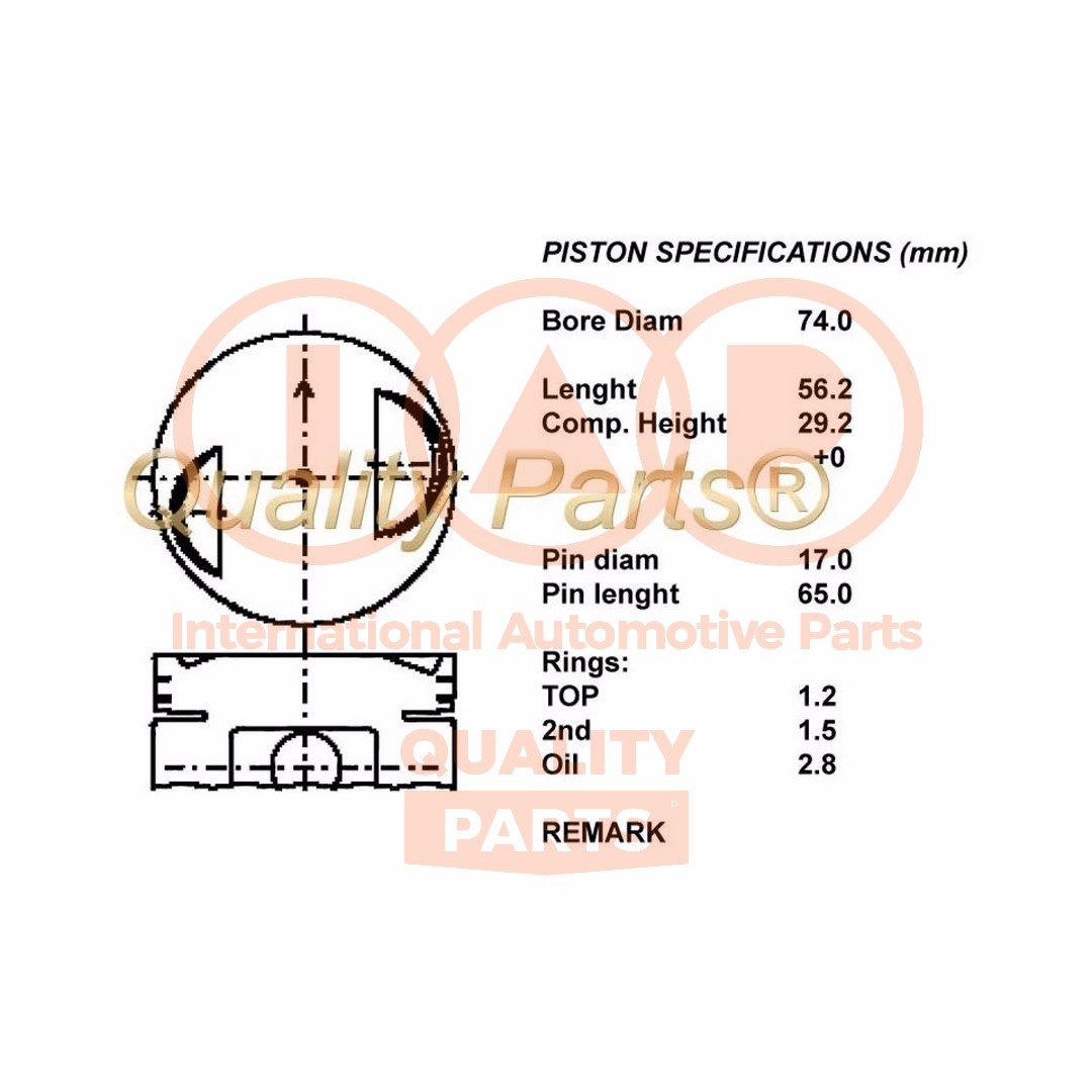 IAP QUALITY PARTS 100-16032