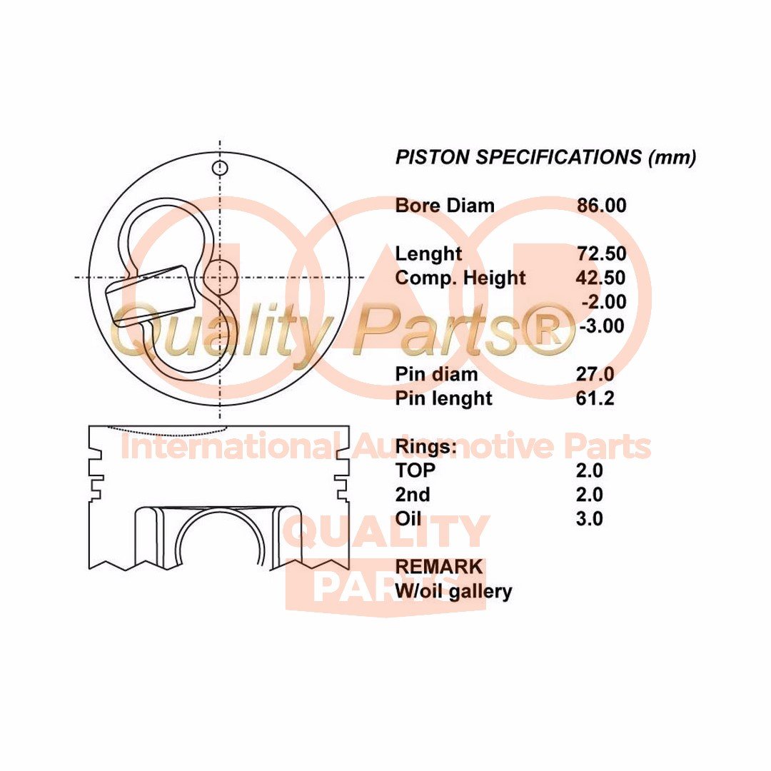 IAP QUALITY PARTS 100-17072