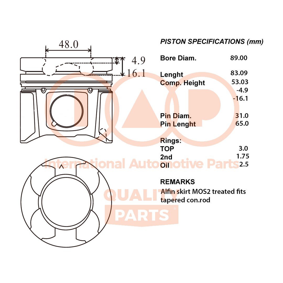 IAP QUALITY PARTS 100-13170