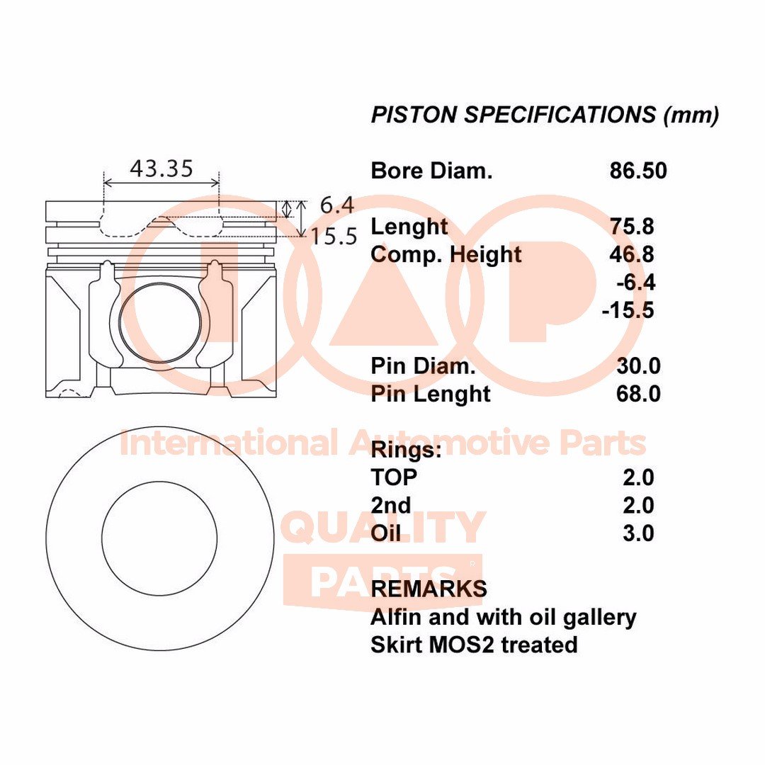 IAP QUALITY PARTS 100-11051