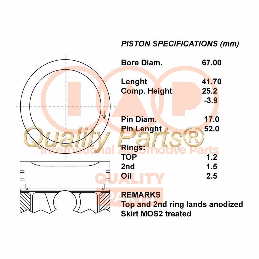 IAP QUALITY PARTS 100-00112