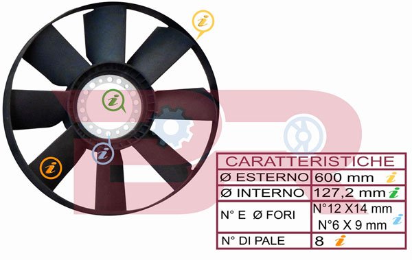 BOTTO RICAMBI BRAC9737