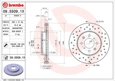 BREMBO 09.5509.1X