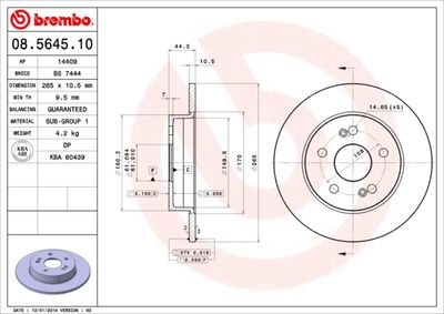 BREMBO 08.5645.10