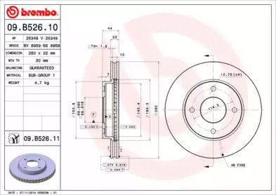 BREMBO 09.B526.10