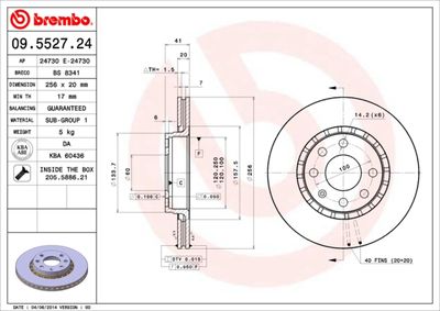 BREMBO 09.5527.24